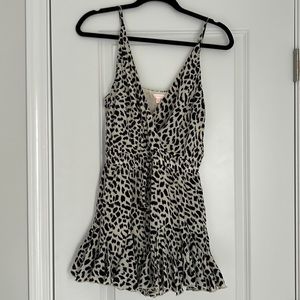 Leopard print romper